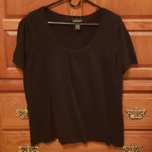 Black Short-Sleeved Top from Lane Bryant